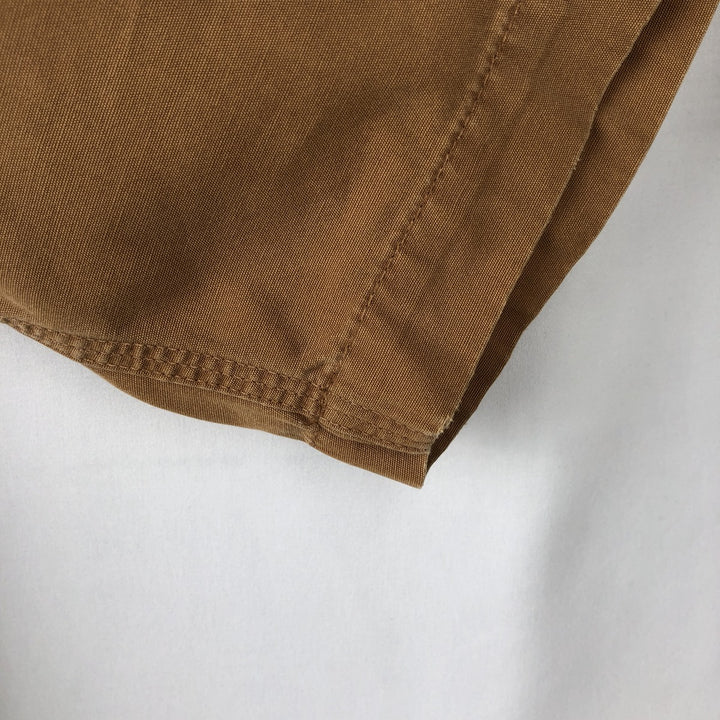 Carhartt short sleeve work shirt, men's size M cotton brown type Vintage Second Hand
