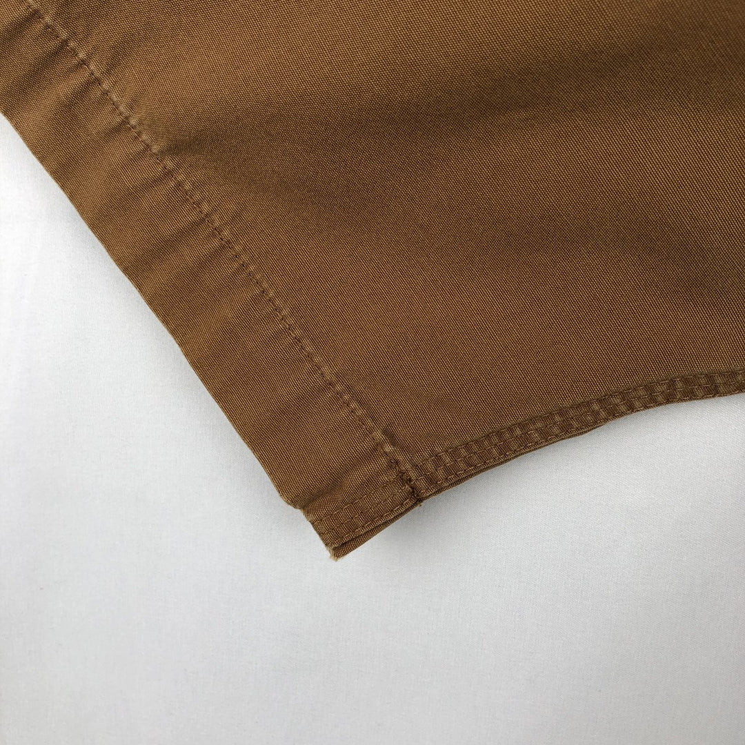 Carhartt short sleeve work shirt, men's size M cotton brown type Vintage Second Hand