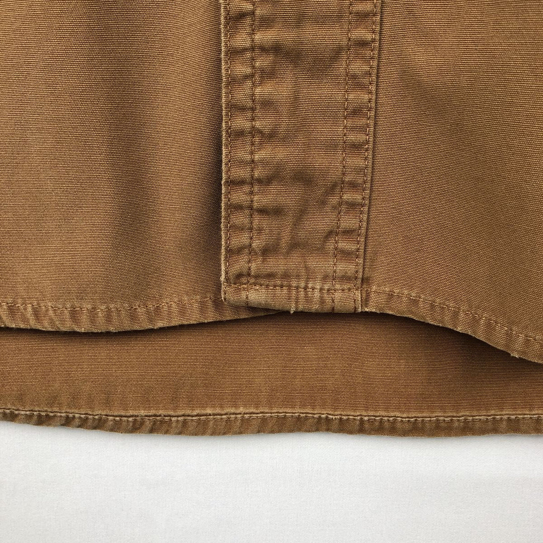 Carhartt short sleeve work shirt, men's size M cotton brown type Vintage Second Hand