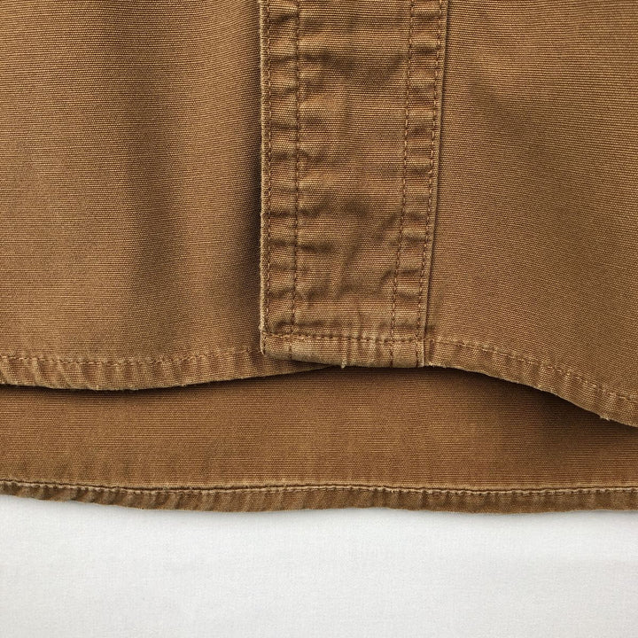 Carhartt short sleeve work shirt, men's size M cotton brown type Vintage Second Hand