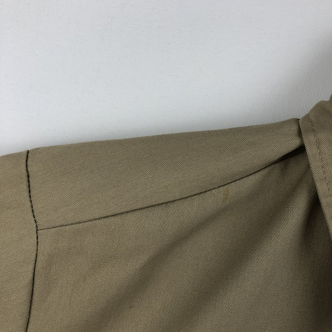 Dickies Short Sleeve Work Shirt Box Shirt Made in USA Men's L size polyester Beige type Vintage Second Hand