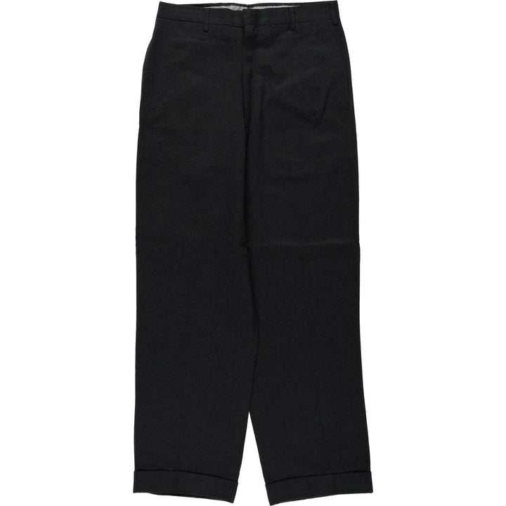 1960'S Penney's Permalon slacks, women's size L (equivalent to W28), vintage. unclear navy blue type Vintage Second Hand