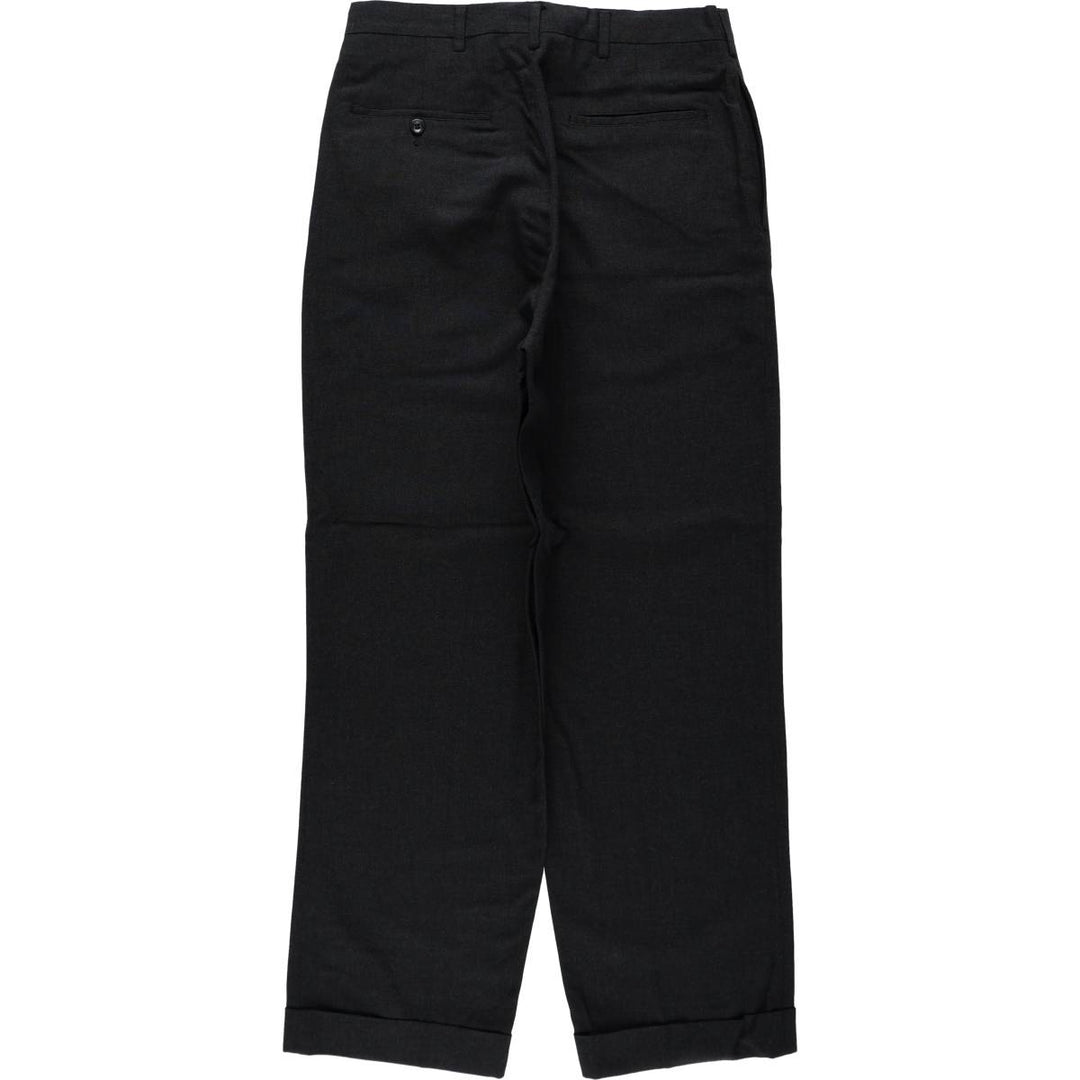 1960'S Penney's Permalon slacks, women's size L (equivalent to W28), vintage. unclear navy blue type Vintage Second Hand
