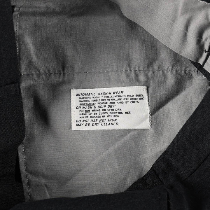 1960'S Penney's Permalon slacks, women's size L (equivalent to W28), vintage. unclear navy blue type Vintage Second Hand