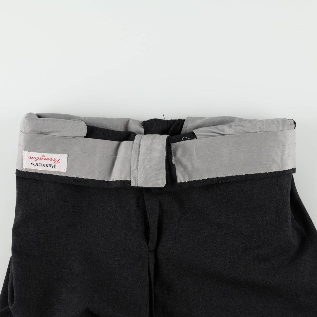 1960'S Penney's Permalon slacks, women's size L (equivalent to W28), vintage. unclear navy blue type Vintage Second Hand