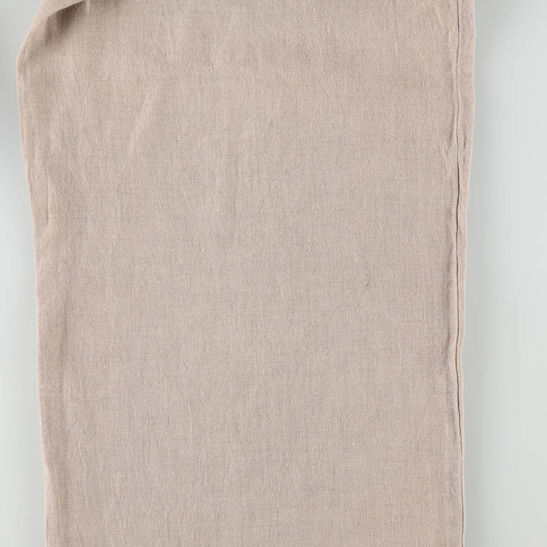 90'S GAP Old GAP One-Pleat Linen Pants Slacks Women's L (equivalent to W28) Vintage linen unbleached Vintage Second Hand