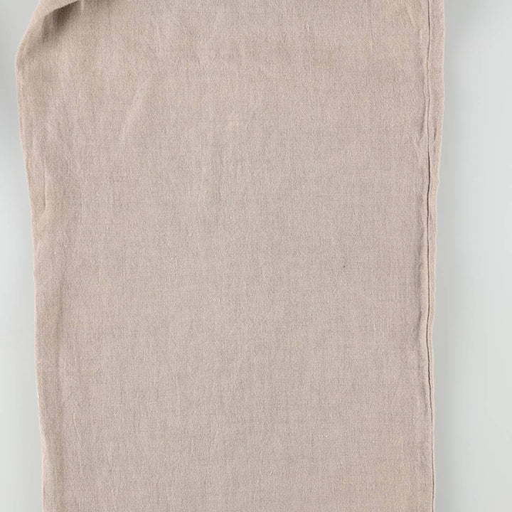 90'S GAP Old GAP One-Pleat Linen Pants Slacks Women's L (equivalent to W28) Vintage linen unbleached Vintage Second Hand