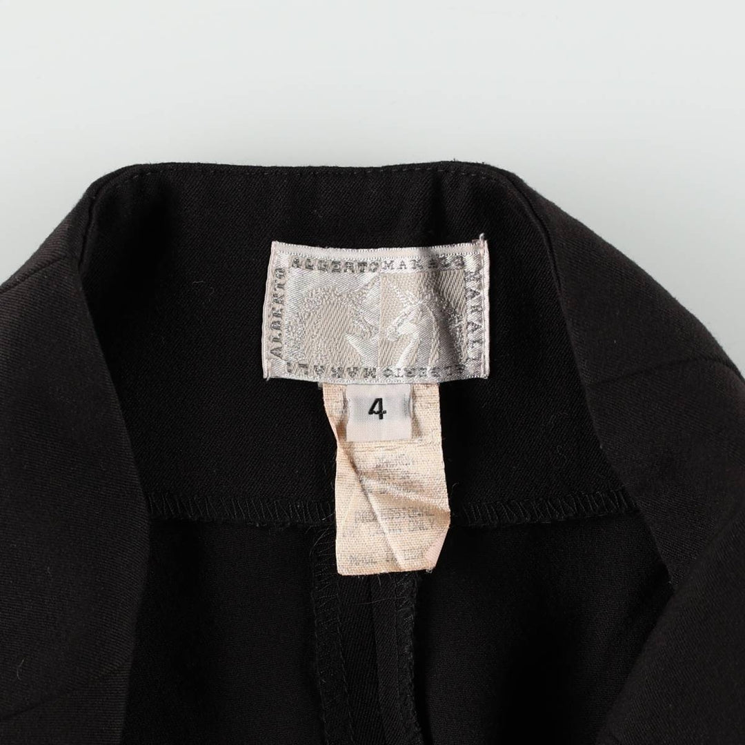 ALBERTO MAKALI slacks/flared pants, made in the USA, women's size M (equivalent to W26). others black type Vintage Second Hand