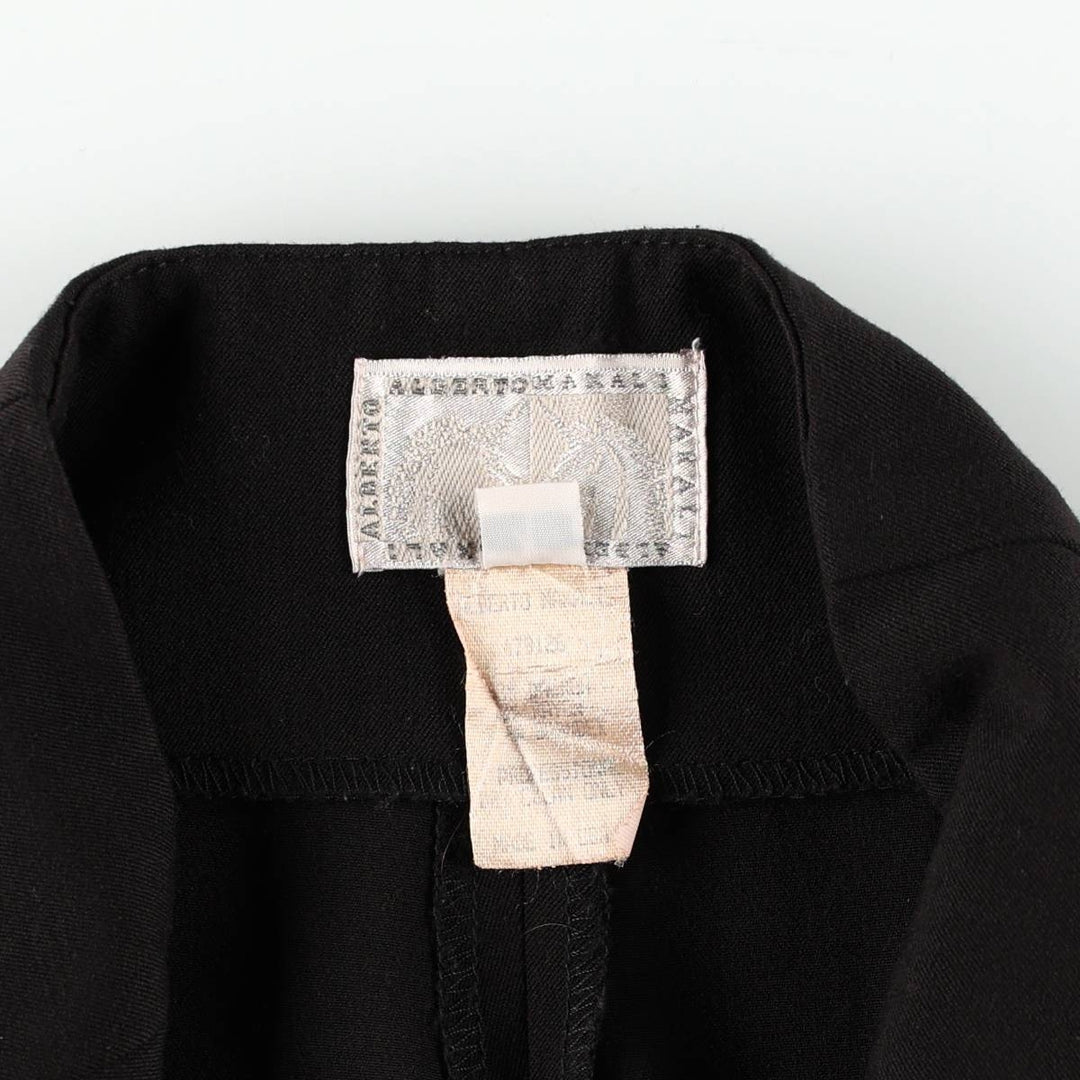 ALBERTO MAKALI slacks/flared pants, made in the USA, women's size M (equivalent to W26). others black type Vintage Second Hand