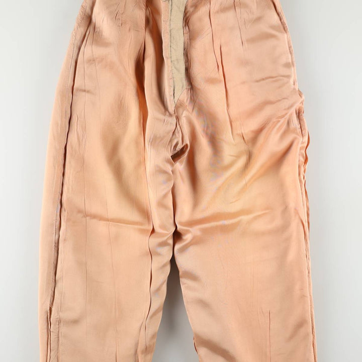 Ralph Lauren LAUREN Two-pleat Linen Pants/Slacks, Women's Size M (W26 equivalent) linen Beige type Vintage Second Hand