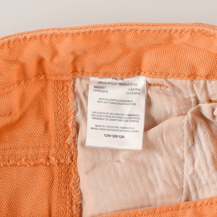 Dickies Duck Work Pants, Women's XL (equivalent to W31) cotton orange type Vintage Second Hand