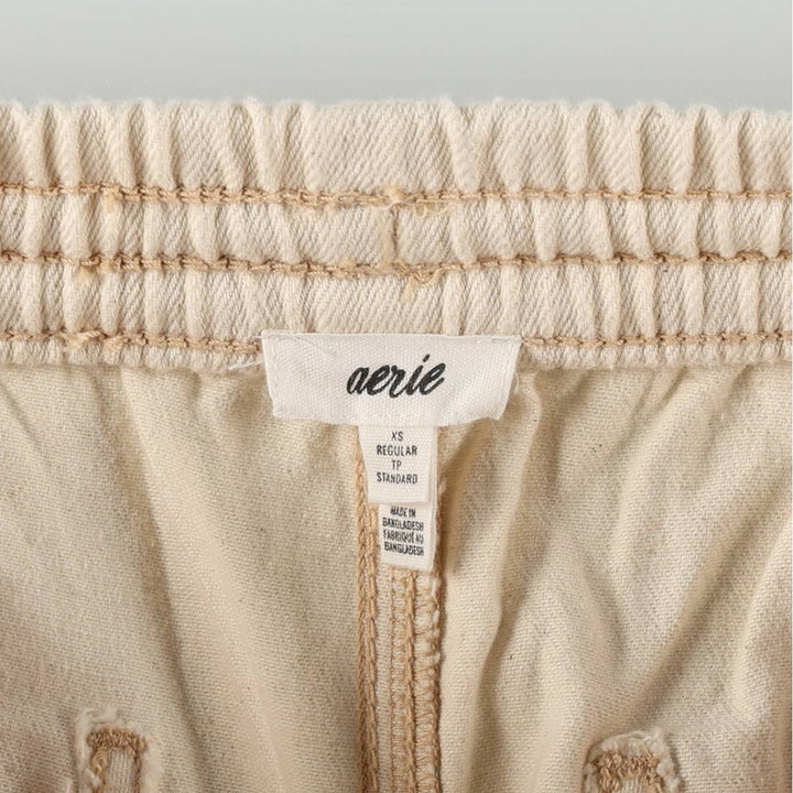 aerie Painter Pants Women's XS (approx.) cotton ivory Vintage Second Hand