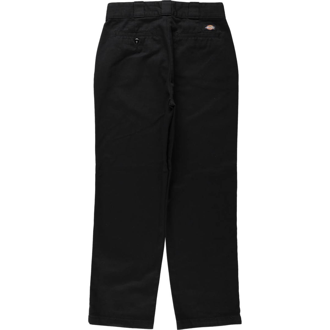 Dickies work pants, women's size L (equivalent to w28). polyester black type Vintage Second Hand