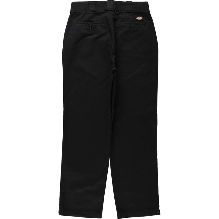 Dickies work pants, women's size L (equivalent to w28). polyester black type Vintage Second Hand