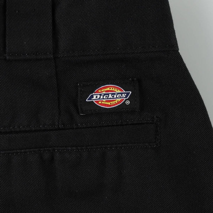 Dickies work pants, women's size L (equivalent to w28). polyester black type Vintage Second Hand