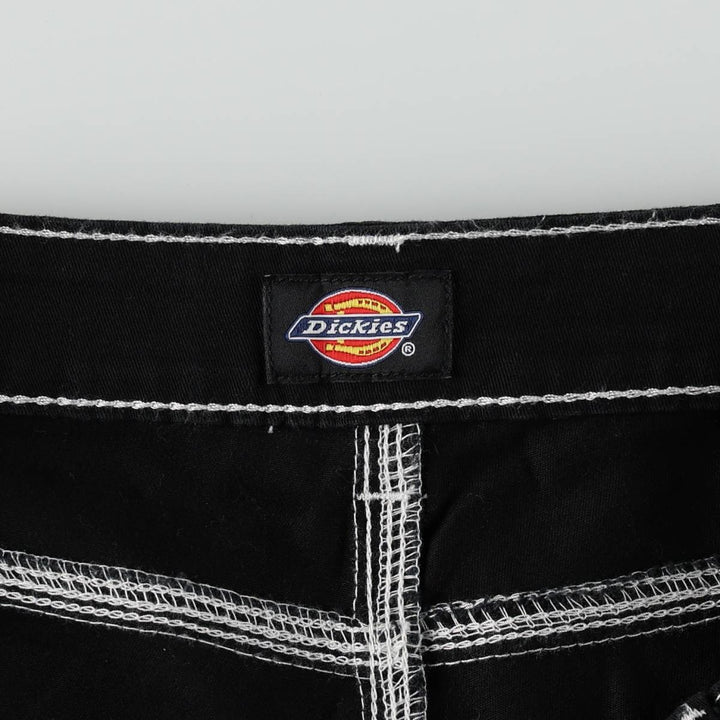 Dickies painter pants, women's size L (equivalent to W30). cotton black type Vintage Second Hand