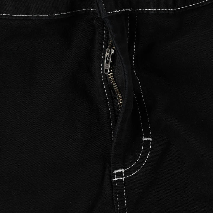 Dickies painter pants, women's size L (equivalent to W30). cotton black type Vintage Second Hand