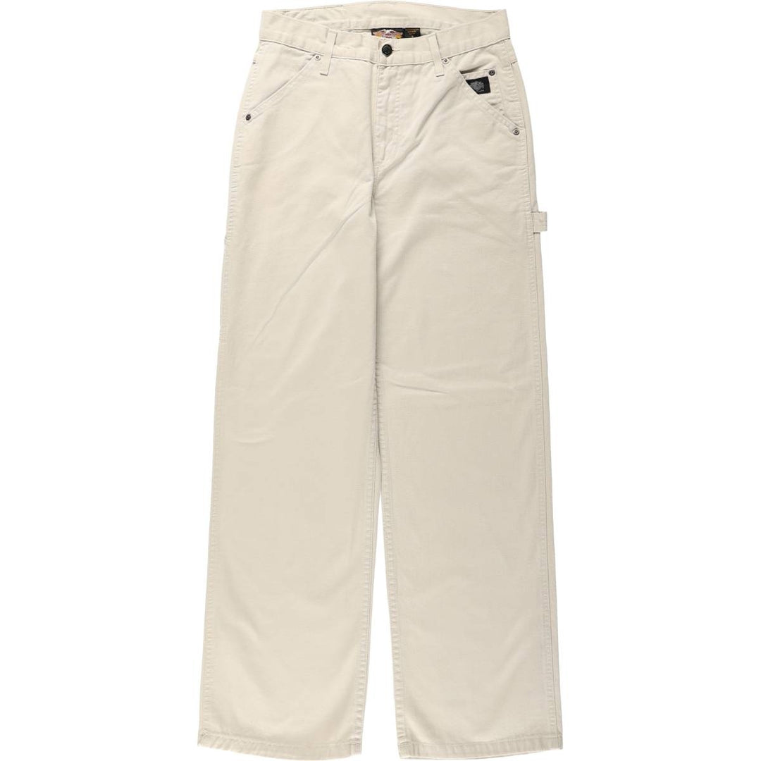 Harley-Davidson Painter Pants, Made in USA, Women's Size L (equivalent to W30) cotton Beige type Vintage Second Hand