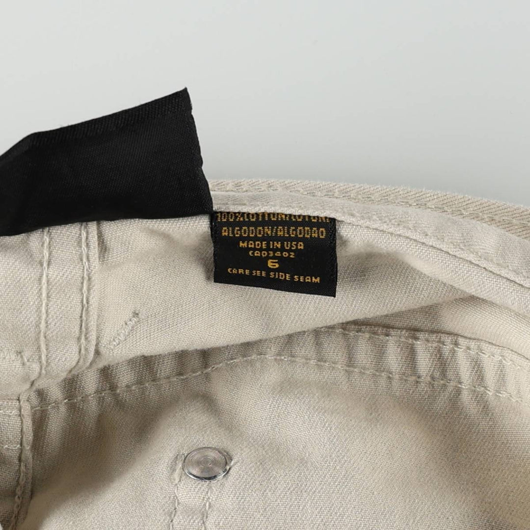 Harley-Davidson Painter Pants, Made in USA, Women's Size L (equivalent to W30) cotton Beige type Vintage Second Hand