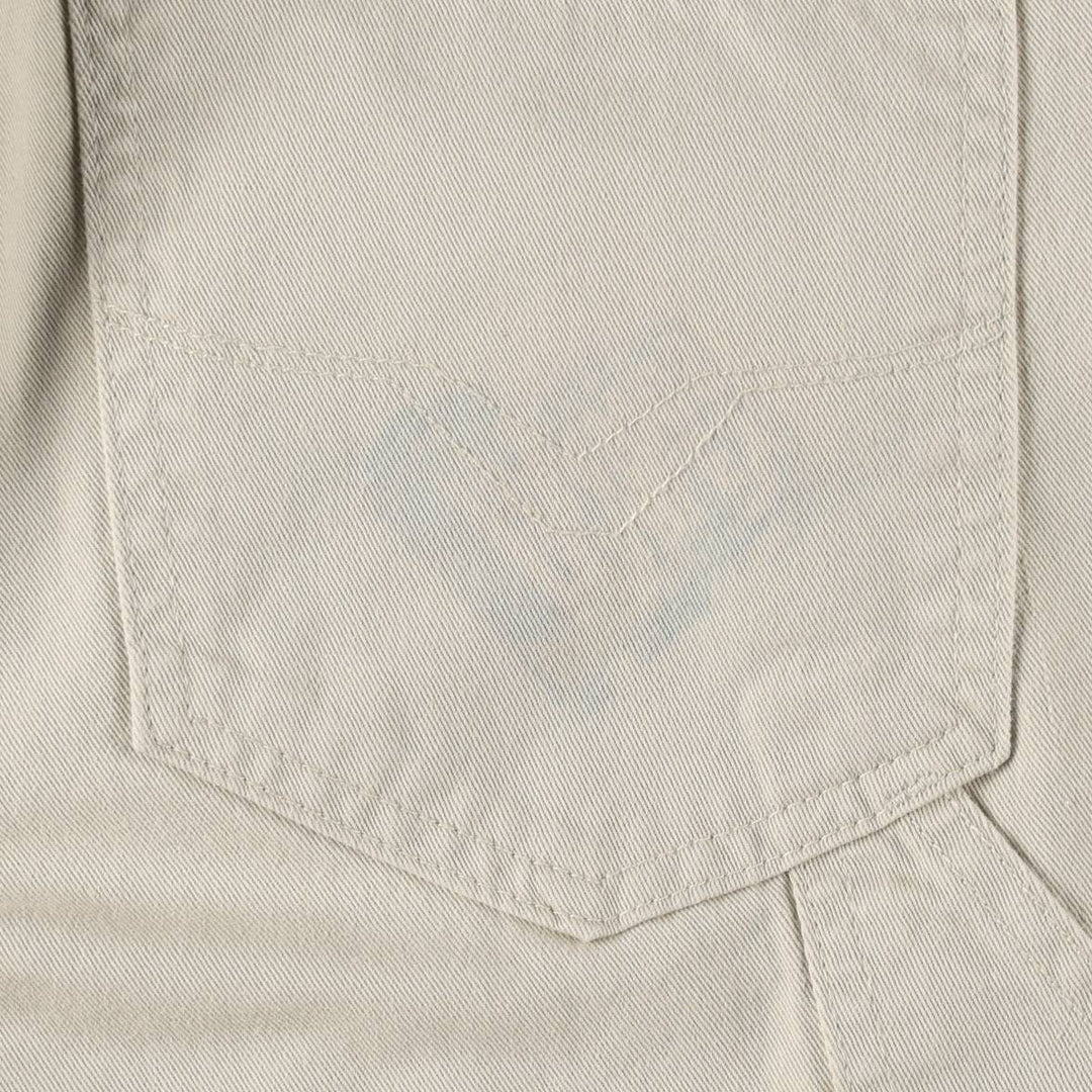 Harley-Davidson Painter Pants, Made in USA, Women's Size L (equivalent to W30) cotton Beige type Vintage Second Hand