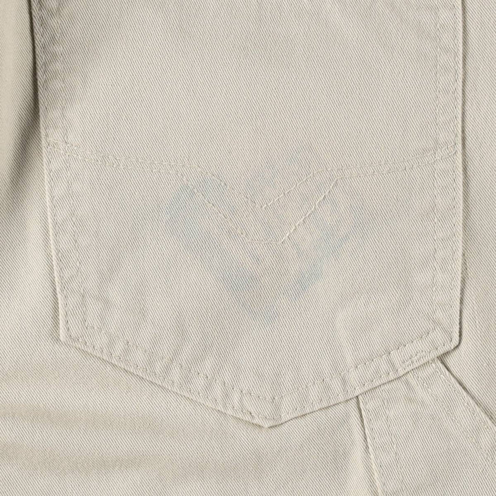 Harley-Davidson Painter Pants, Made in USA, Women's Size L (equivalent to W30) cotton Beige type Vintage Second Hand