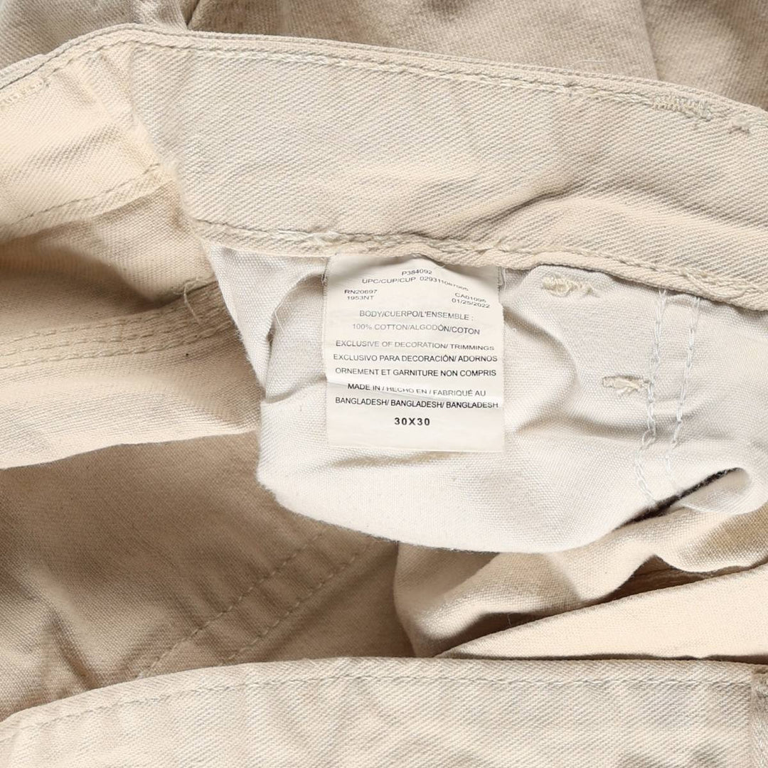 Dickies painter pants, women's size L (equivalent to W28). cotton unbleached Vintage Second Hand