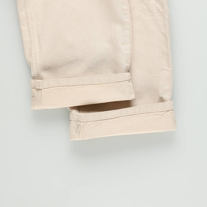 Dickies painter pants, women's size L (equivalent to W28). cotton unbleached Vintage Second Hand