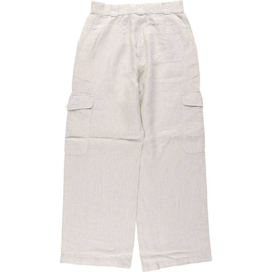 Giorgio Armani Emporio Armani linen pants, made in Italy, women's size M (equivalent to w26). unclear unbleached Vintage Second Hand