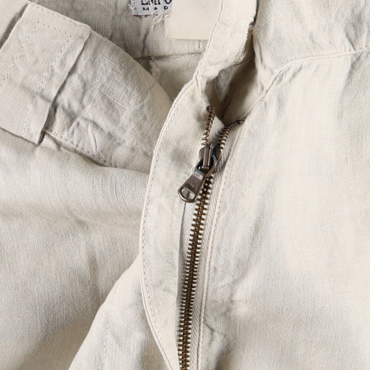 Giorgio Armani Emporio Armani linen pants, made in Italy, women's size M (equivalent to w26). unclear unbleached Vintage Second Hand