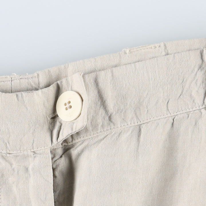 Giorgio Armani Emporio Armani linen pants, made in Italy, women's size M (equivalent to w26). unclear unbleached Vintage Second Hand