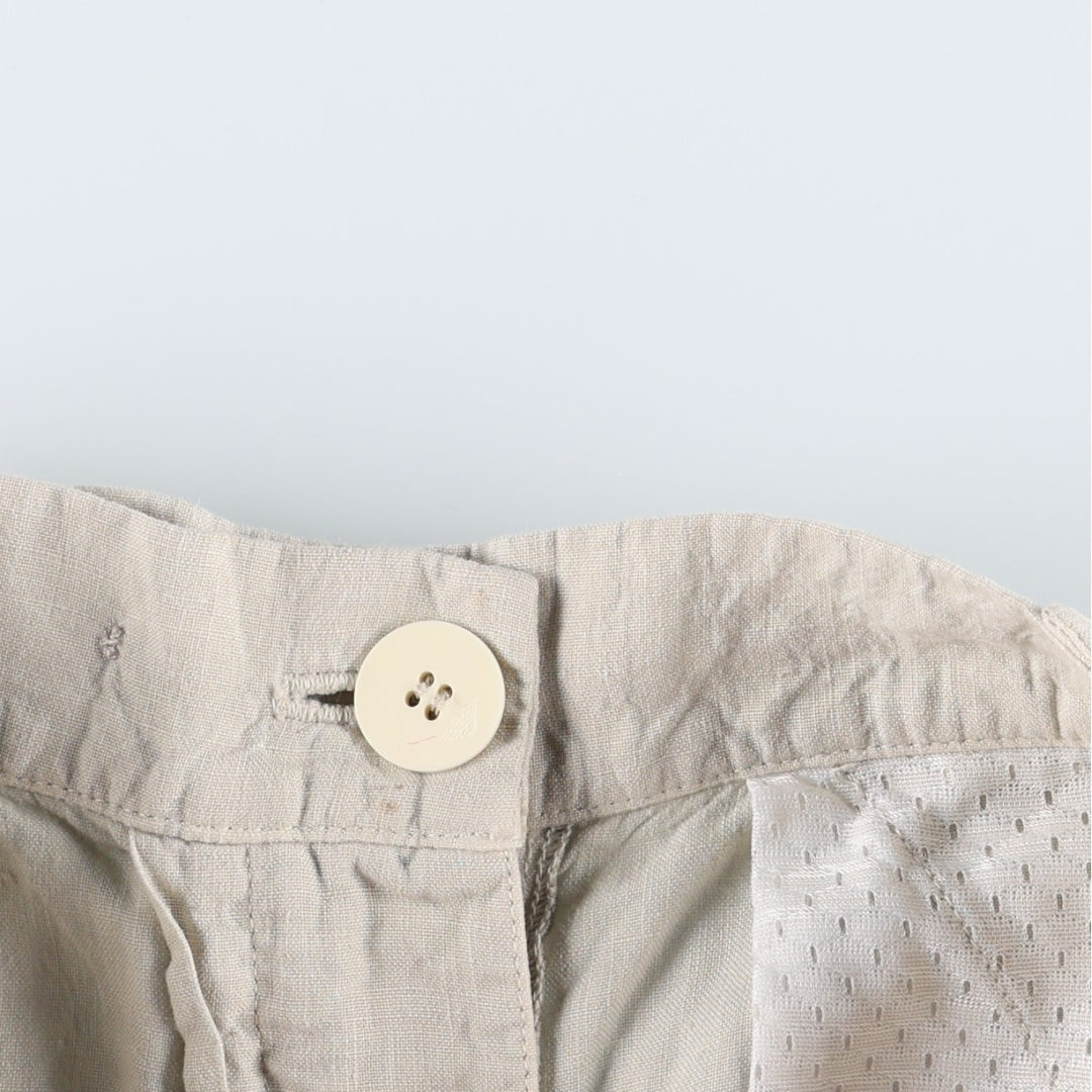 Giorgio Armani Emporio Armani linen pants, made in Italy, women's size M (equivalent to w26). unclear unbleached Vintage Second Hand