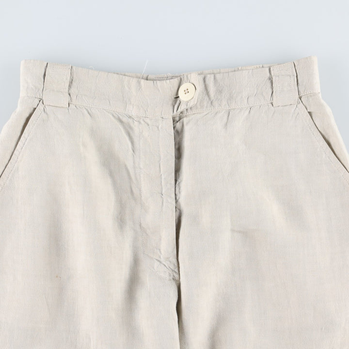 Giorgio Armani Emporio Armani linen pants, made in Italy, women's size M (equivalent to w26). unclear unbleached Vintage Second Hand