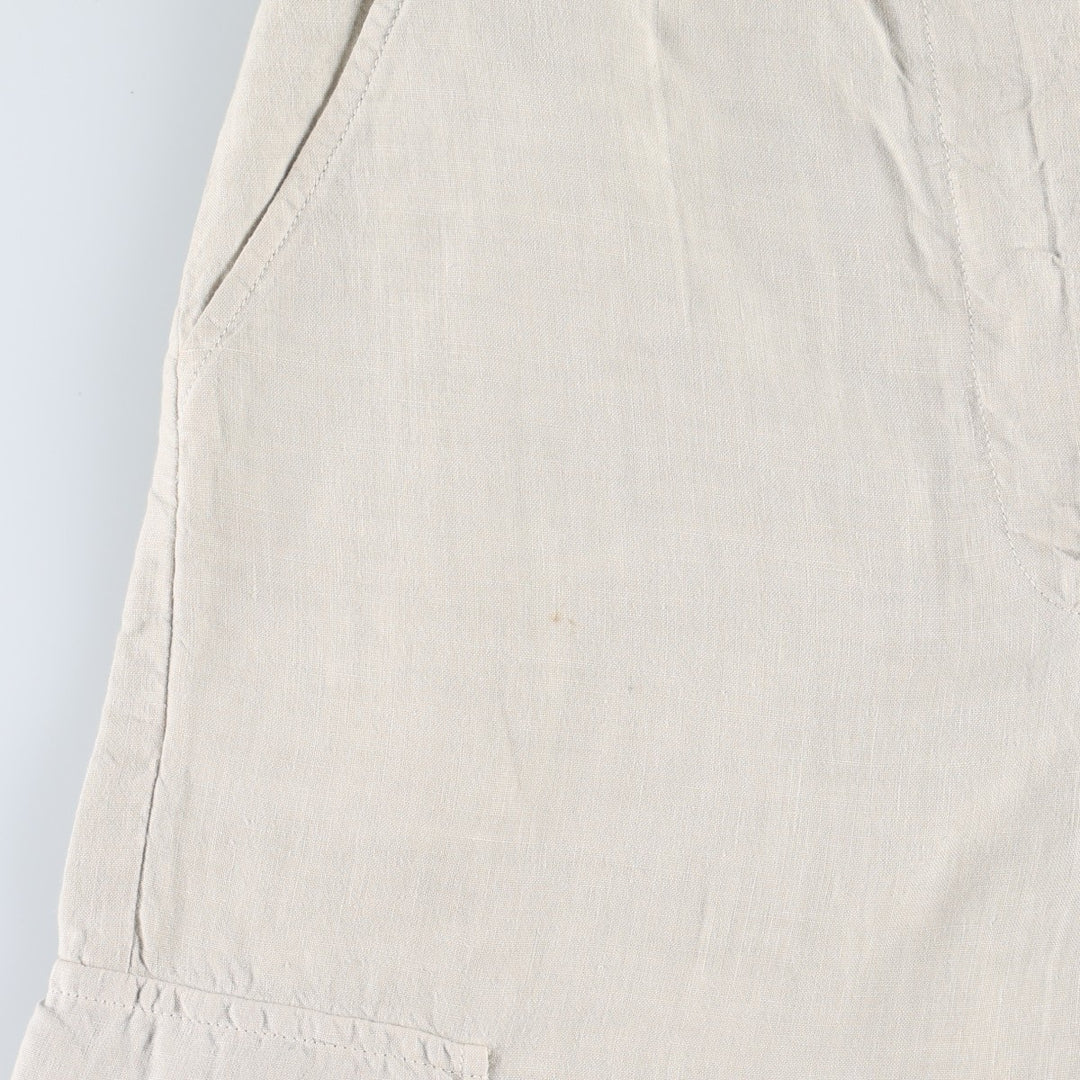 Giorgio Armani Emporio Armani linen pants, made in Italy, women's size M (equivalent to w26). unclear unbleached Vintage Second Hand