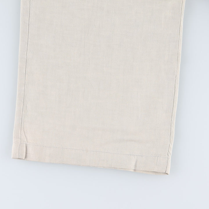 Giorgio Armani Emporio Armani linen pants, made in Italy, women's size M (equivalent to w26). unclear unbleached Vintage Second Hand