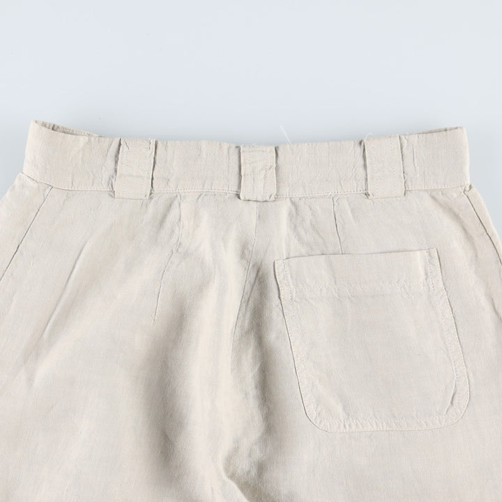 Giorgio Armani Emporio Armani linen pants, made in Italy, women's size M (equivalent to w26). unclear unbleached Vintage Second Hand