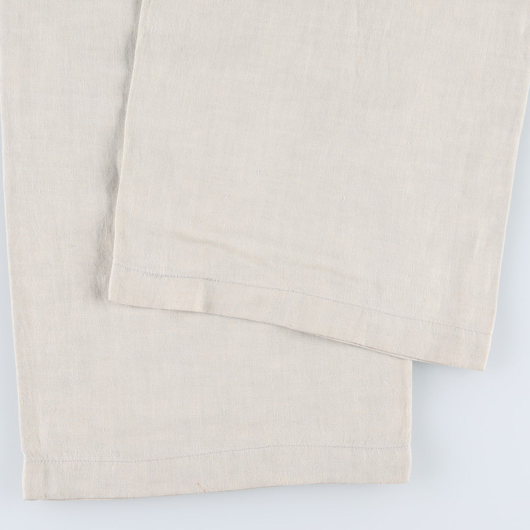 Giorgio Armani Emporio Armani linen pants, made in Italy, women's size M (equivalent to w26). unclear unbleached Vintage Second Hand