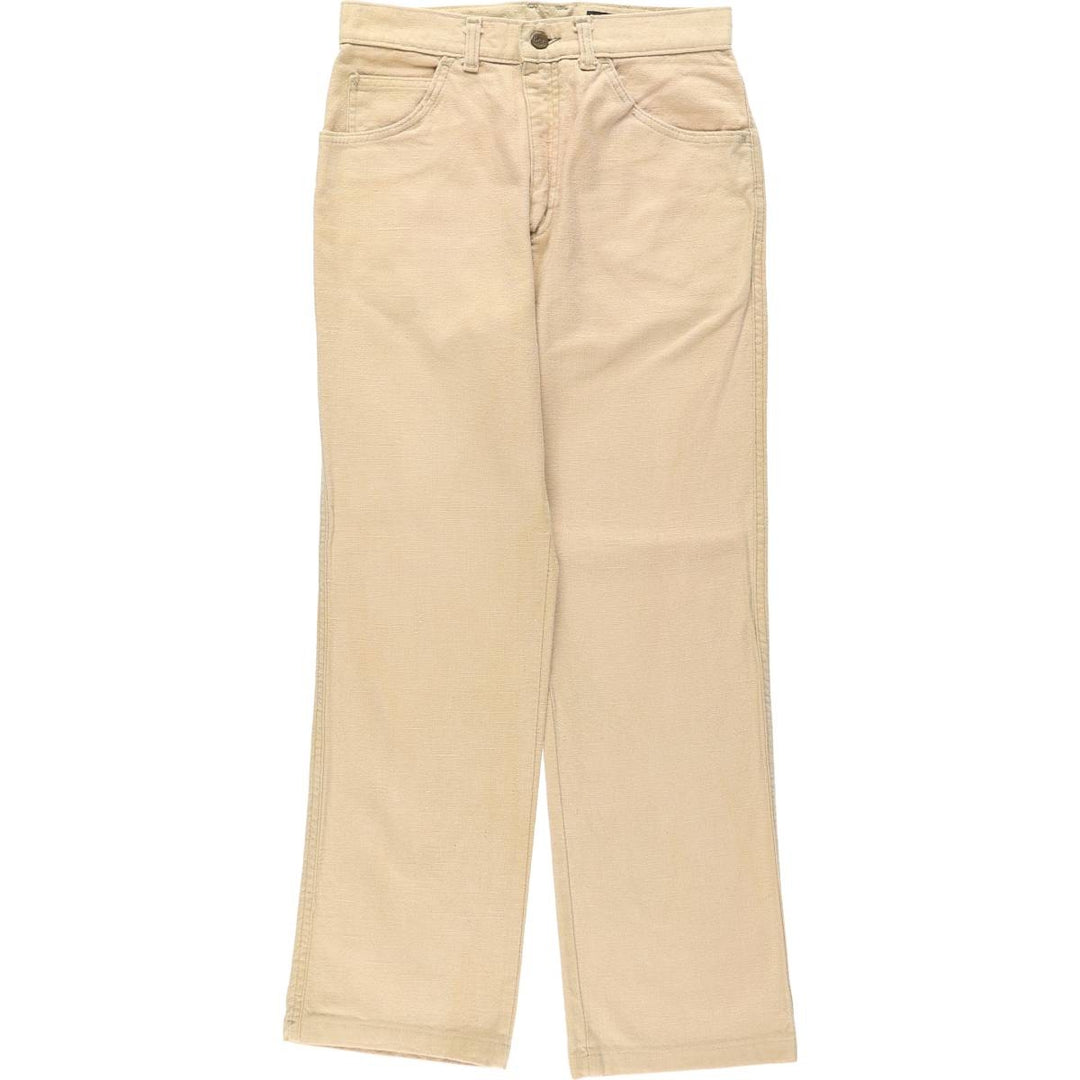~90'S Lee Cotton Pants, Women's Size L (equivalent to W28), Vintage cotton Beige type Vintage Second Hand