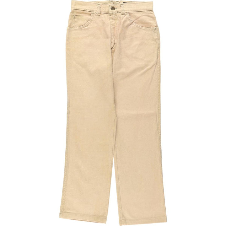 ~90'S Lee Cotton Pants, Women's Size L (equivalent to W28), Vintage cotton Beige type Vintage Second Hand