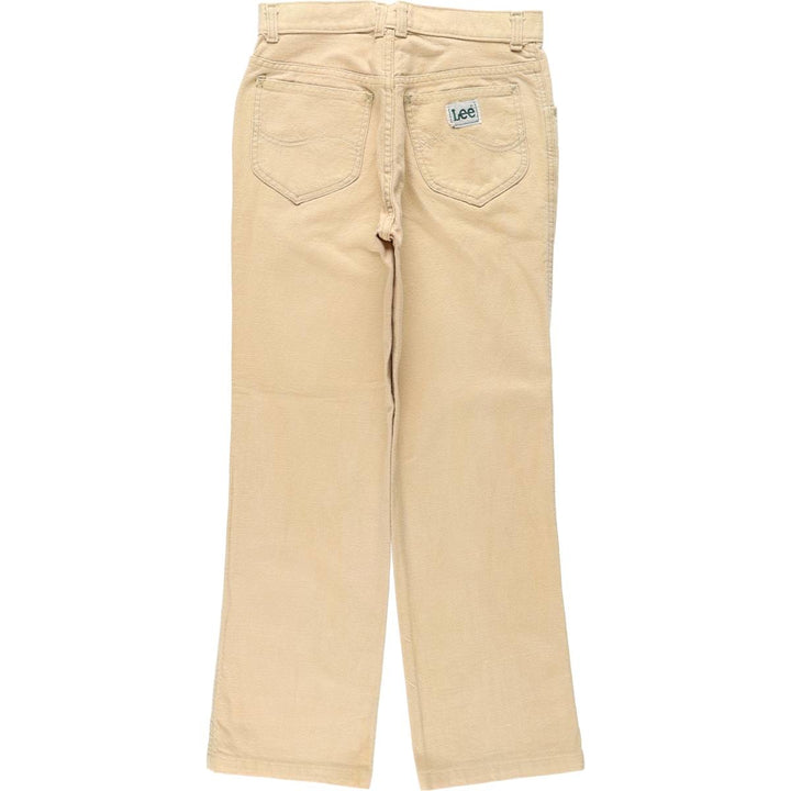 ~90'S Lee Cotton Pants, Women's Size L (equivalent to W28), Vintage cotton Beige type Vintage Second Hand