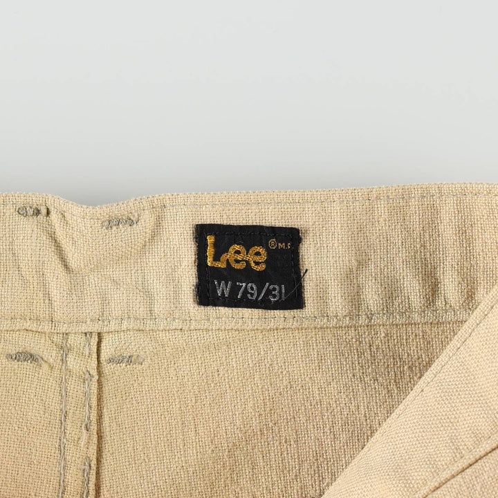 ~90'S Lee Cotton Pants, Women's Size L (equivalent to W28), Vintage cotton Beige type Vintage Second Hand