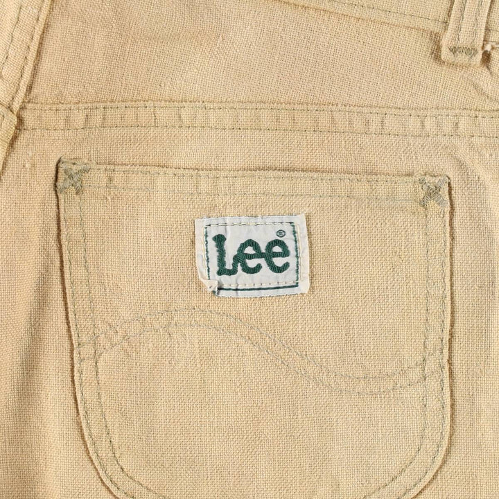 ~90'S Lee Cotton Pants, Women's Size L (equivalent to W28), Vintage cotton Beige type Vintage Second Hand