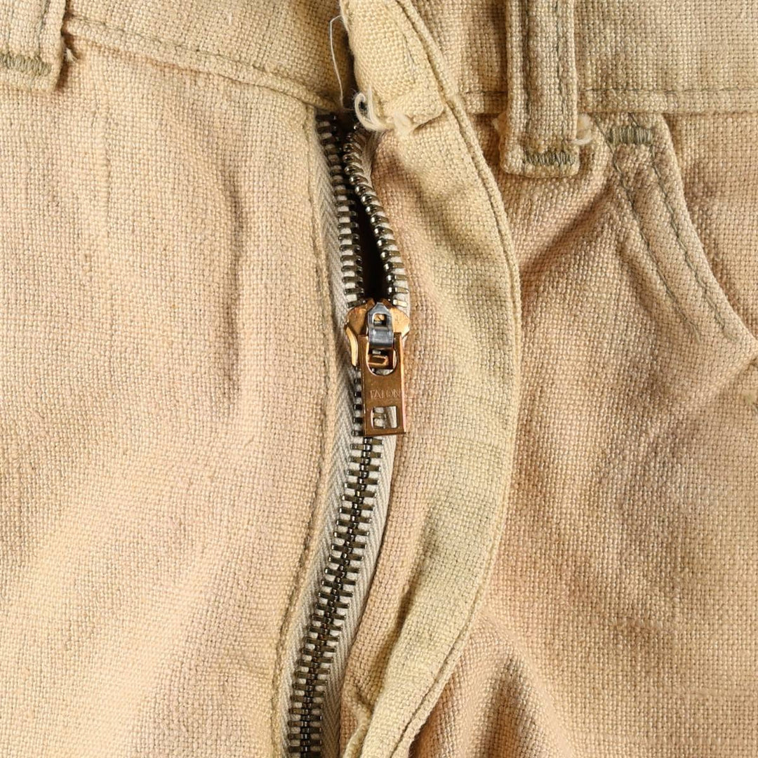 ~90'S Lee Cotton Pants, Women's Size L (equivalent to W28), Vintage cotton Beige type Vintage Second Hand