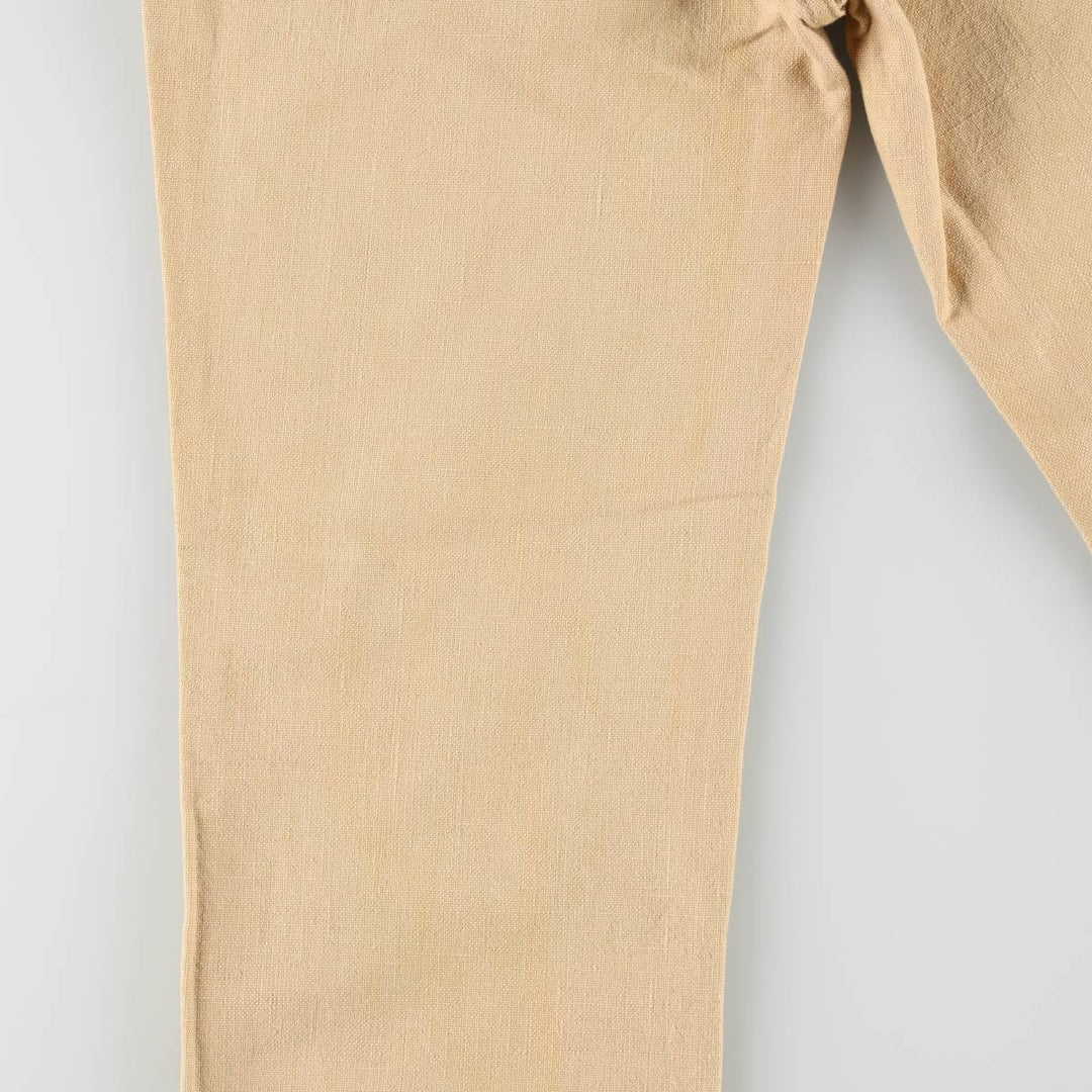~90'S Lee Cotton Pants, Women's Size L (equivalent to W28), Vintage cotton Beige type Vintage Second Hand