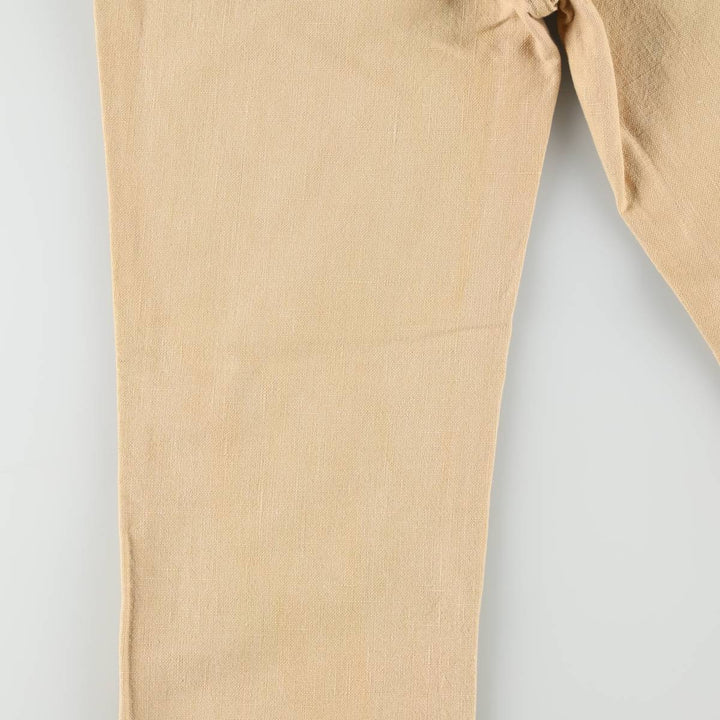~90'S Lee Cotton Pants, Women's Size L (equivalent to W28), Vintage cotton Beige type Vintage Second Hand