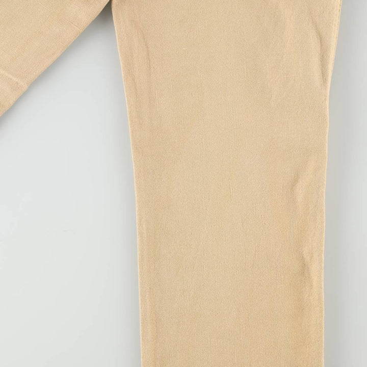 ~90'S Lee Cotton Pants, Women's Size L (equivalent to W28), Vintage cotton Beige type Vintage Second Hand