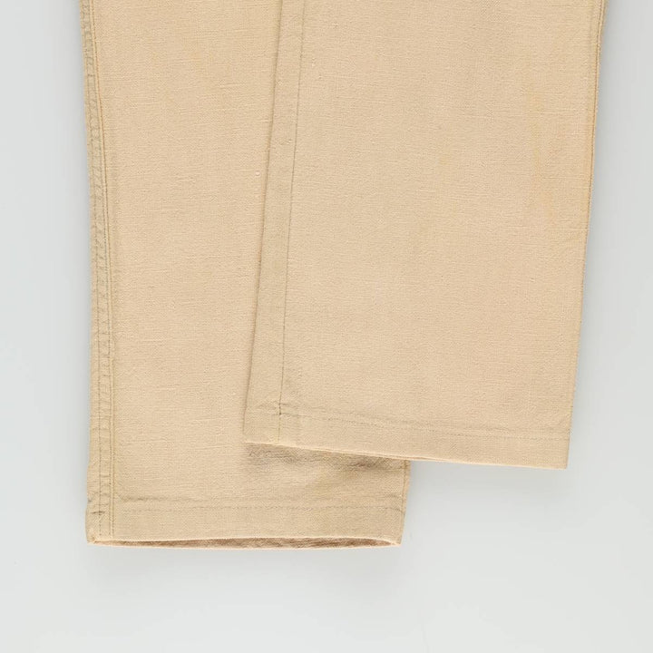 ~90'S Lee Cotton Pants, Women's Size L (equivalent to W28), Vintage cotton Beige type Vintage Second Hand