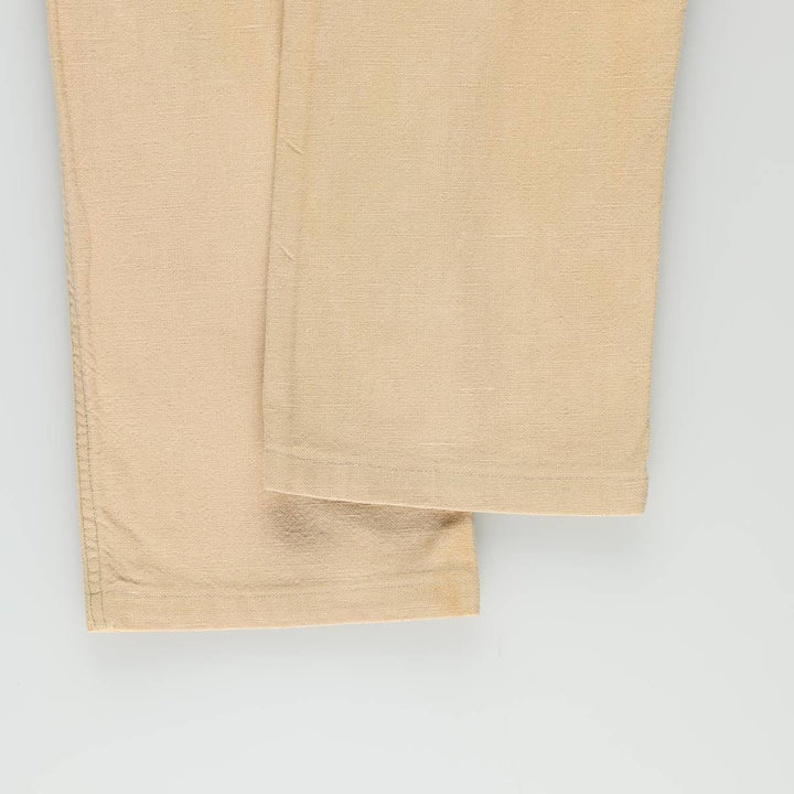 ~90'S Lee Cotton Pants, Women's Size L (equivalent to W28), Vintage cotton Beige type Vintage Second Hand