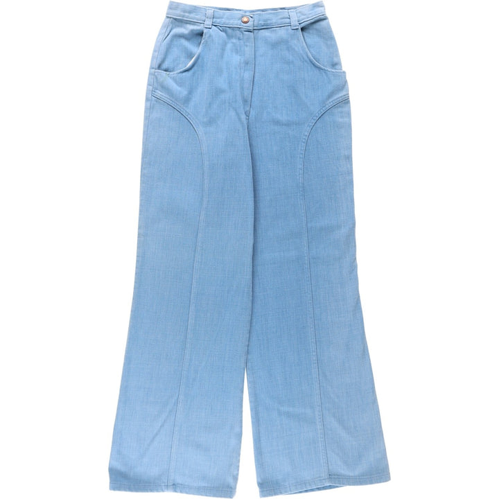 Peddlers II Bootcut Flare Pants, Women's Size M (equivalent to W26), Vintage cotton Blue type light blue Vintage Second Hand