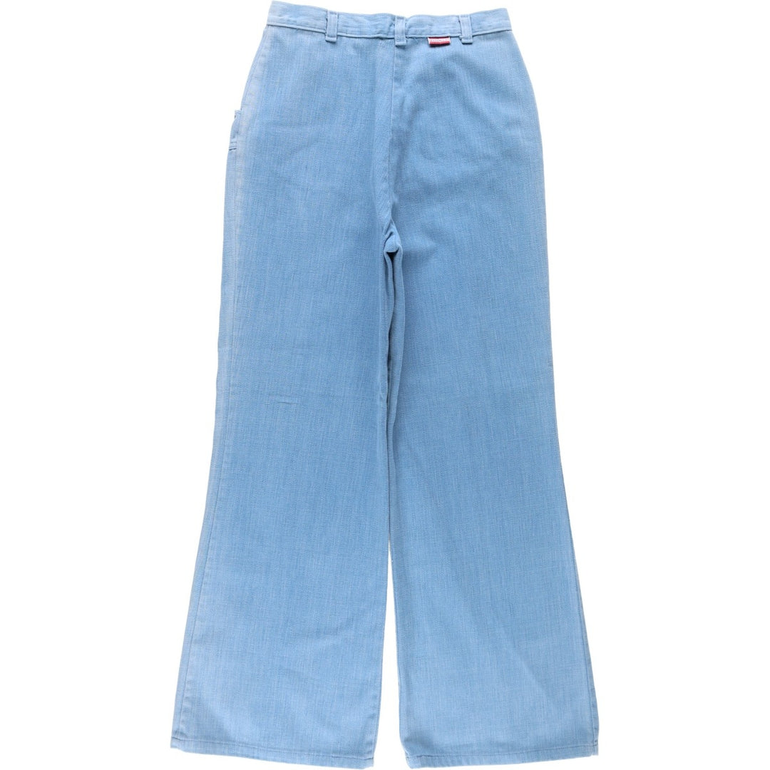 Peddlers II Bootcut Flare Pants, Women's Size M (equivalent to W26), Vintage cotton Blue type light blue Vintage Second Hand