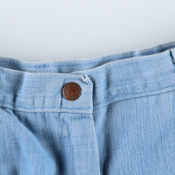 Peddlers II Bootcut Flare Pants, Women's Size M (equivalent to W26), Vintage cotton Blue type light blue Vintage Second Hand